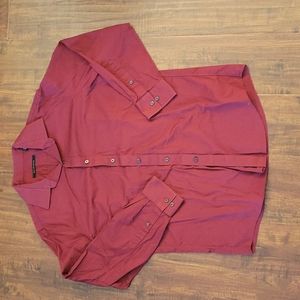 Burgundy Sean John dress shirt